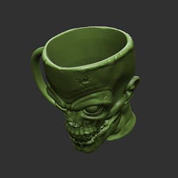 Zombie Mug/planter/pen/candy 3d model