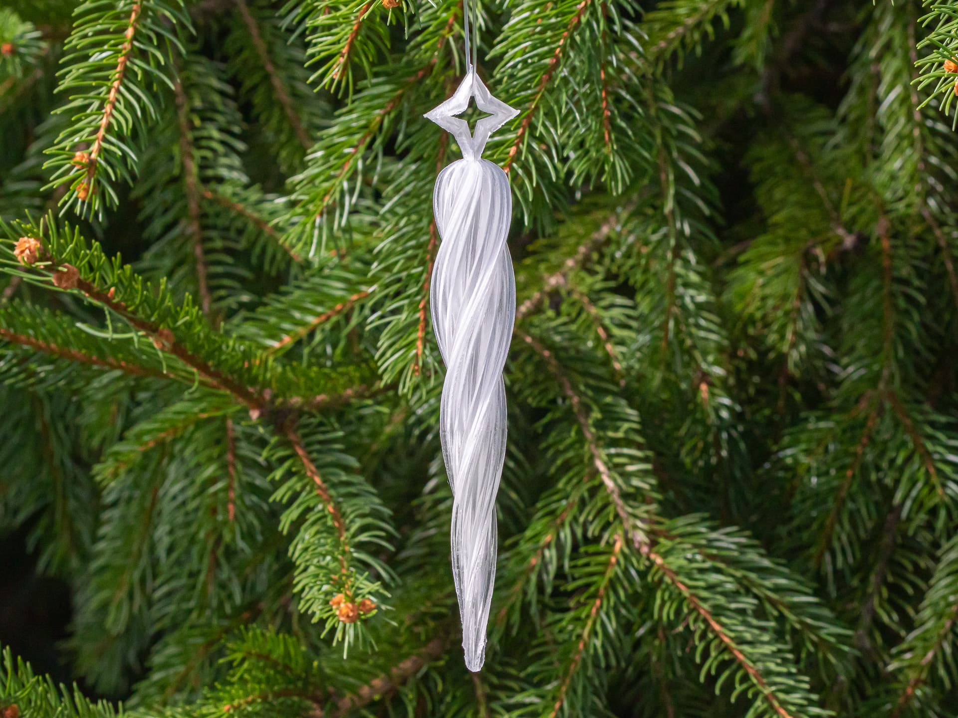 Christmas Icicle Ornament 3d model