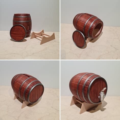 Barrel bank #functionalart 3d model