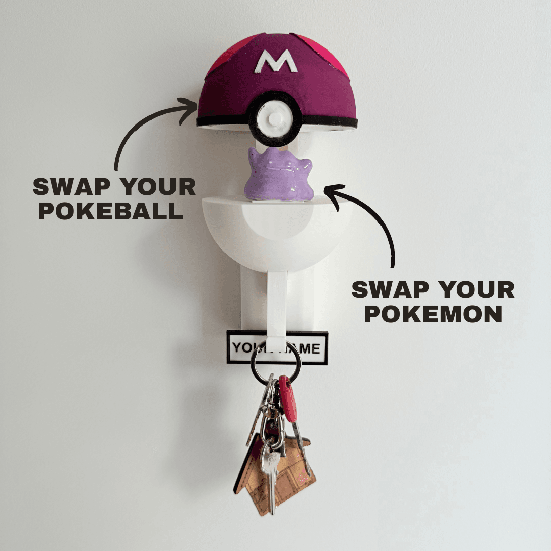 Ditto Pokemon Key Chain 3d model