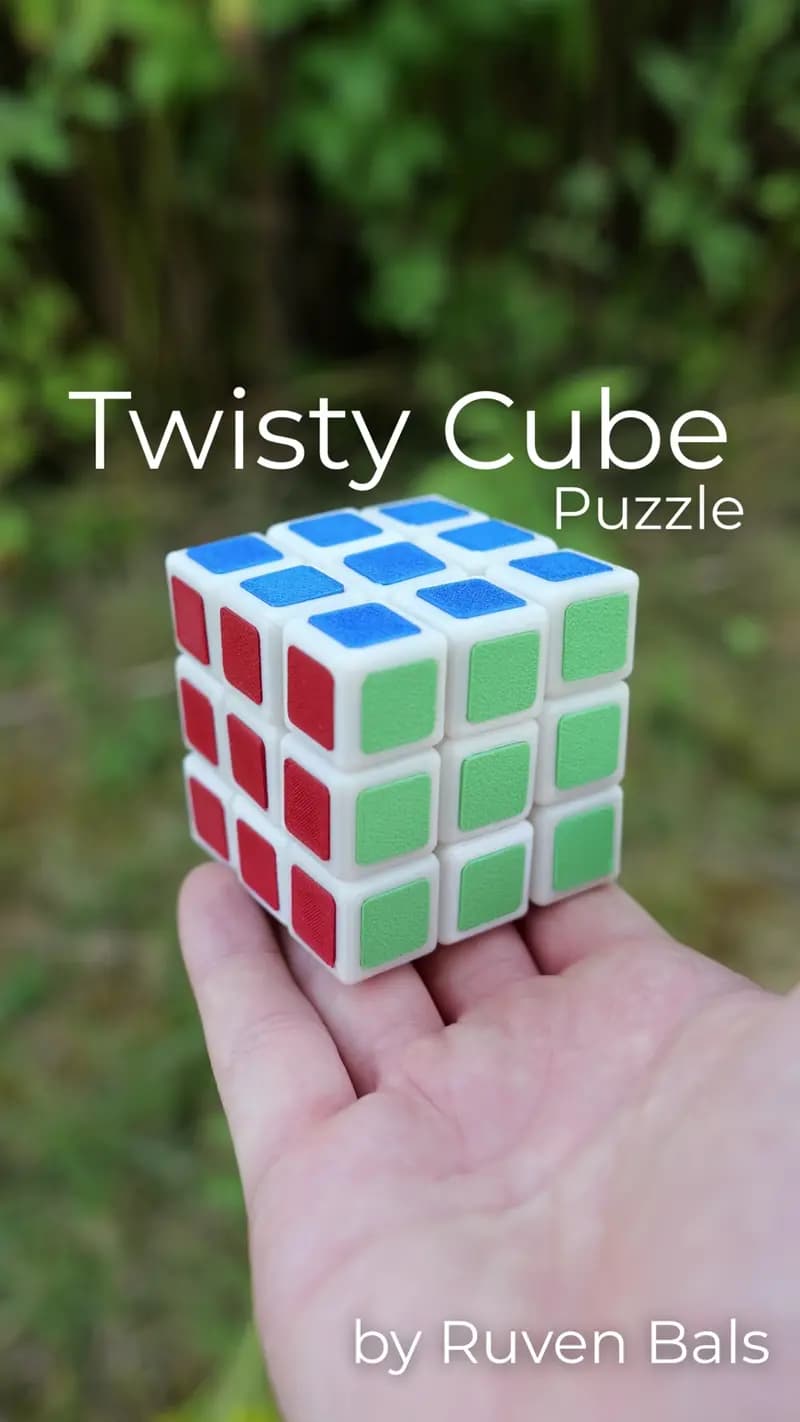 Twisty Cube Puzzle 3d model