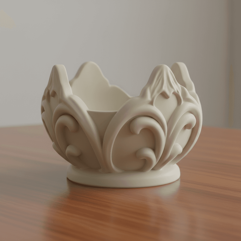 Mountain Storage Organizer Basket Printable STL File 3d model