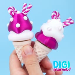 Christmas Ice Cream Clickers 3d model