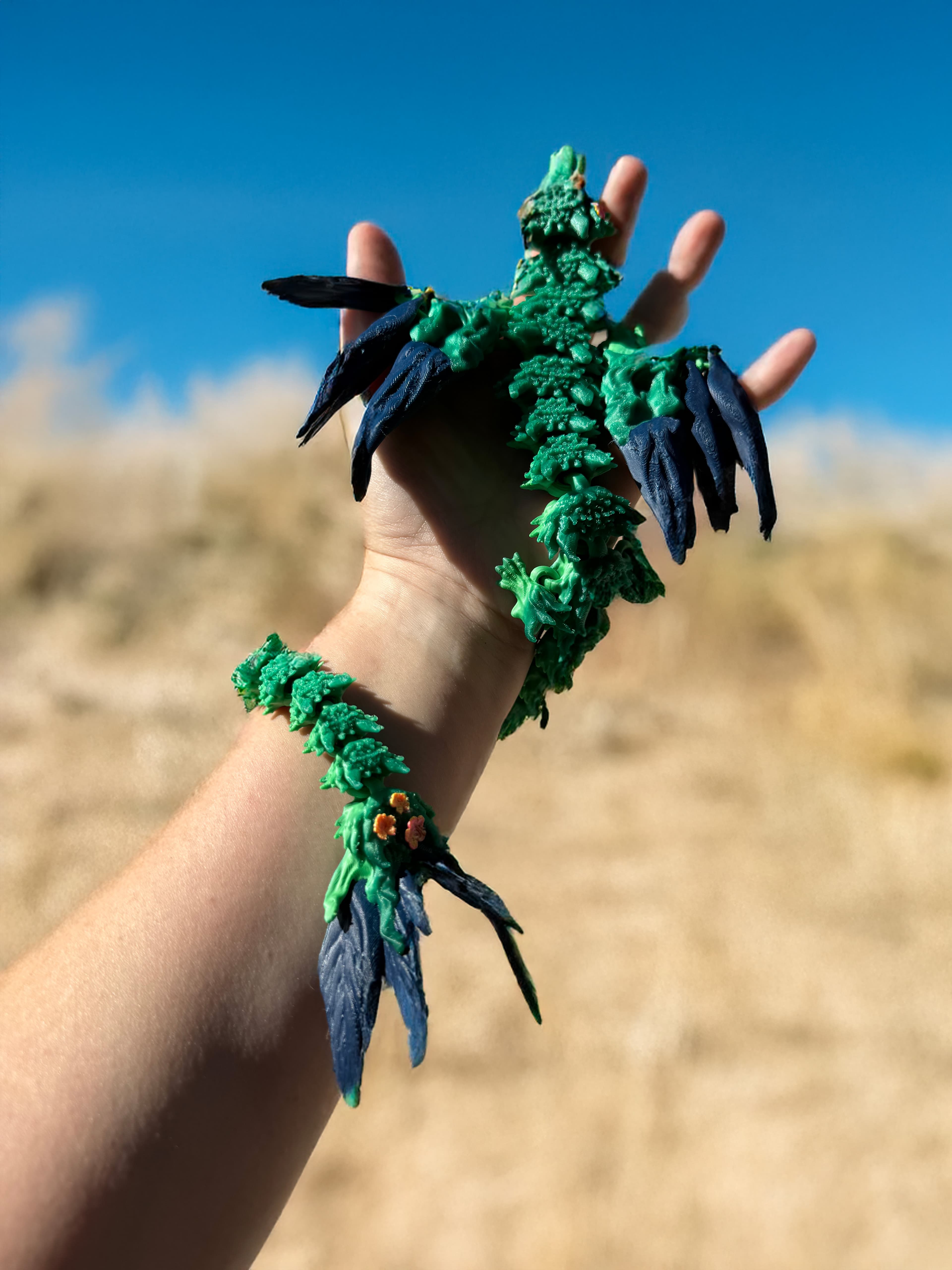 Teal Cat Creative Gaia Forest Spirit Dragon 3d model