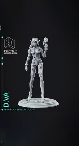 D.va - Overwatch - Fan Art 3d model