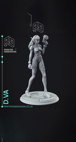 D.va - Overwatch - Fan Art 3d model