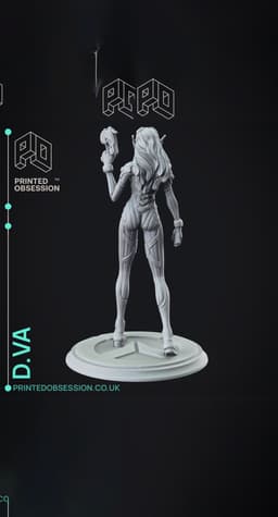 D.va - Overwatch - Fan Art 3d model