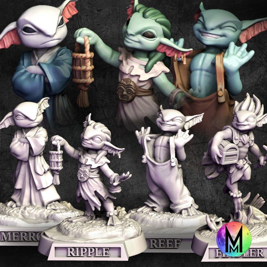 Nixls - Set of four Nixls 3d model