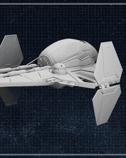 Eta-2 Actis-Class Light Interceptor - Star Wars 3d model