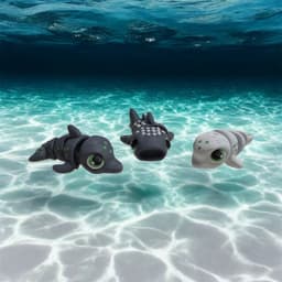 Mini Sea Critters - Articulated Flexi Minis 3d model