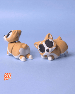 Cute articulated Corgi dog - Cobby 3d model