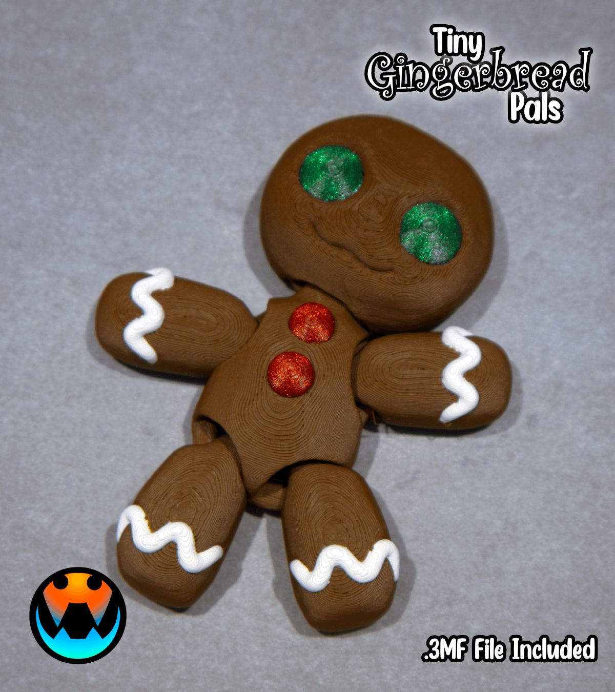 Tiny Gingerbread Pals 3d model