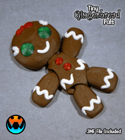 Tiny Gingerbread Pals 3d model