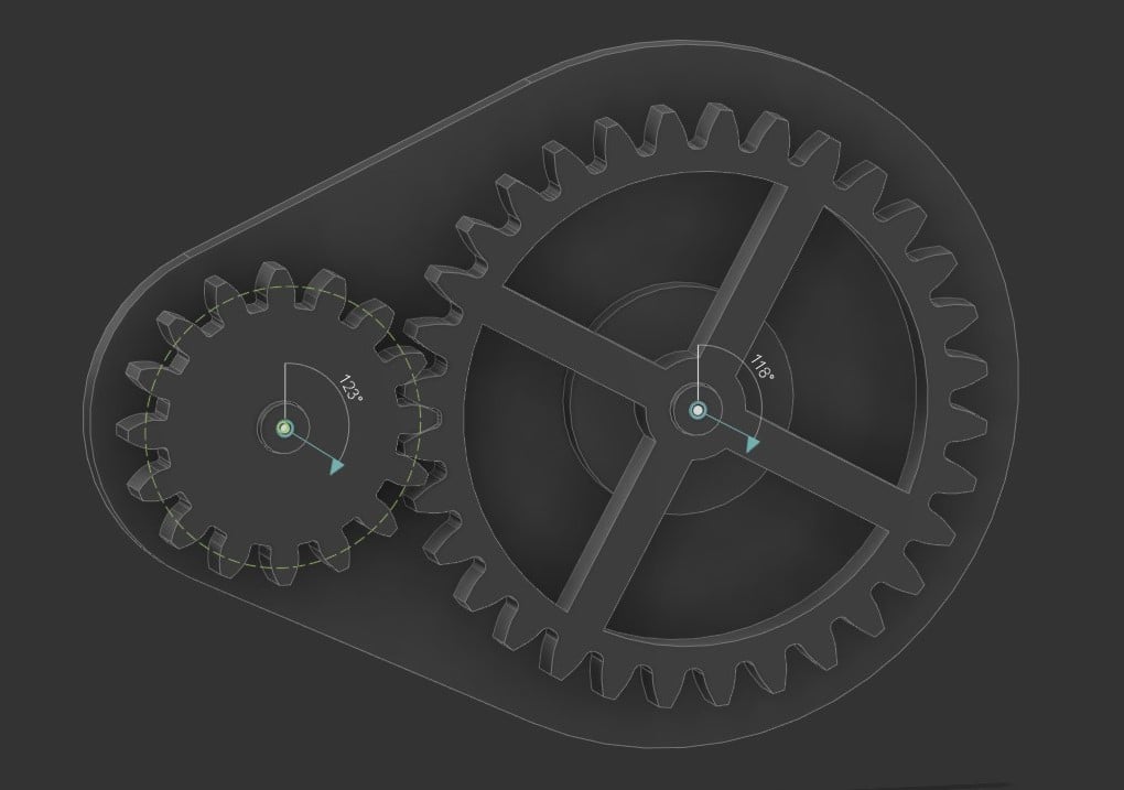 2:1 GEAR RATIO TOLERANCE TEST PRINT 3d model