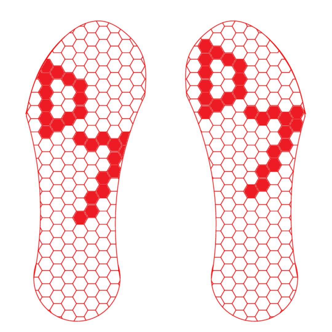 I thought a hexagonal pattern would look cool.