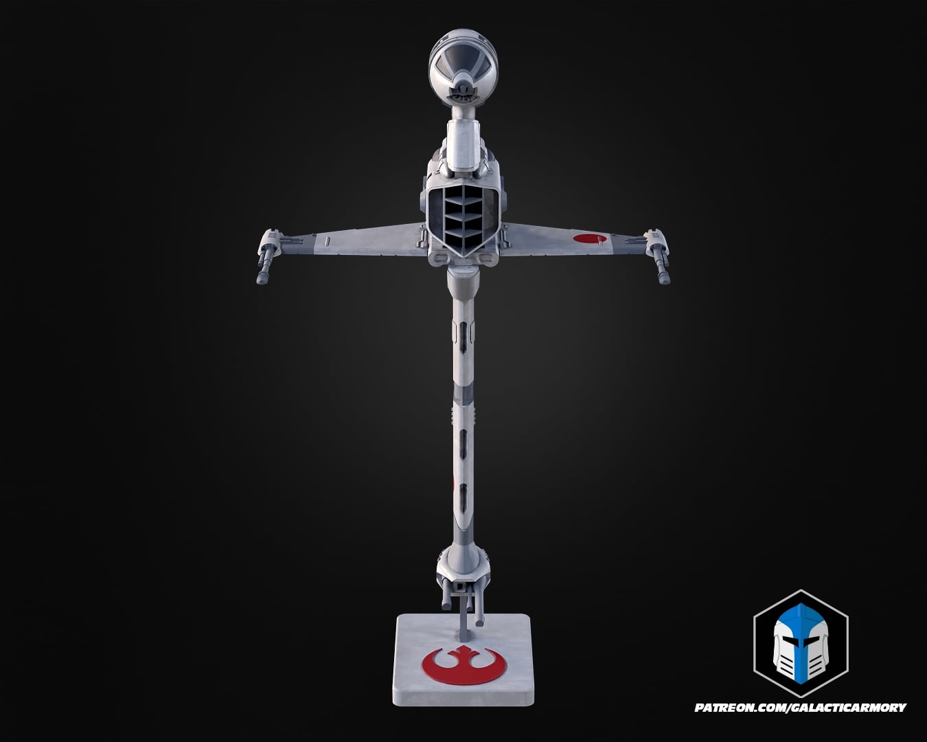 B-Wing Vehicle Kit Card - 3D Print Files 3d model