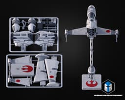 B-Wing Vehicle Kit Card - 3D Print Files 3d model