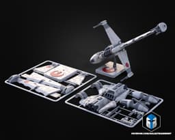 B-Wing Vehicle Kit Card - 3D Print Files 3d model