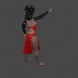 Sexy Witch Casting Spell v2.0 3d model
