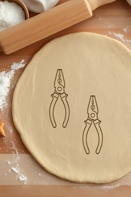 Pliers Cookie Cutter, Biscuit Cutter 3d model