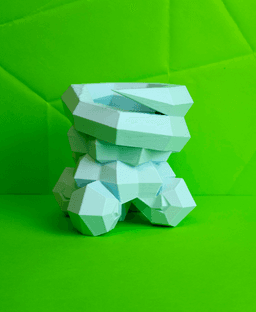 Castform Snowy Low Poly Pokemon 3d model