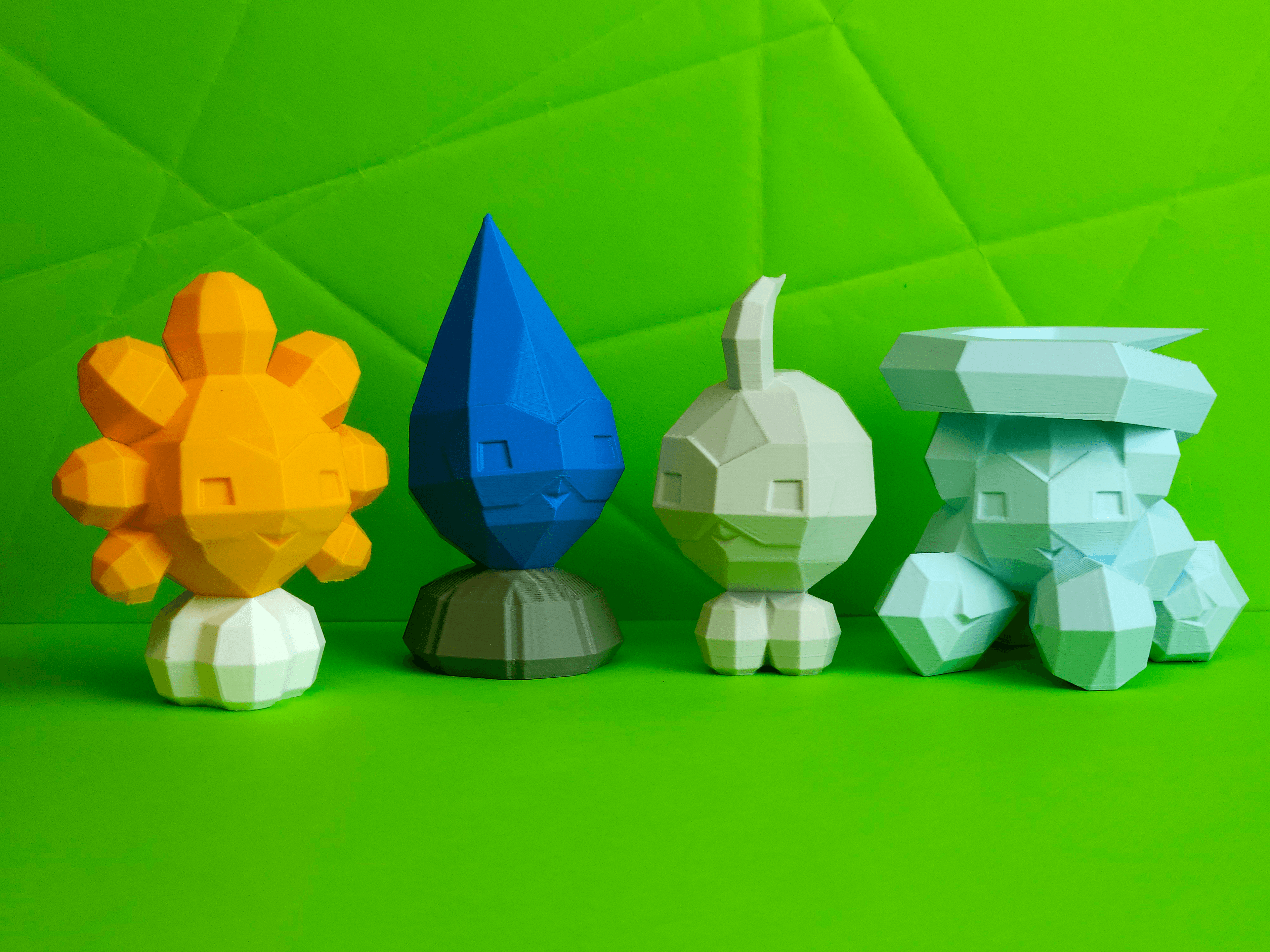 Castform Snowy Low Poly Pokemon 3d model