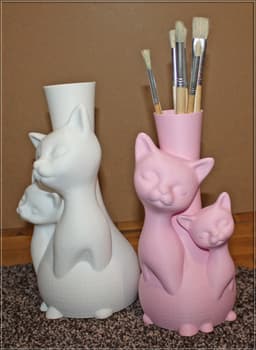 Cats Vase 3d model