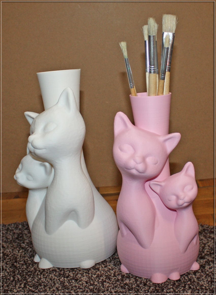 Cats Vase 3d model