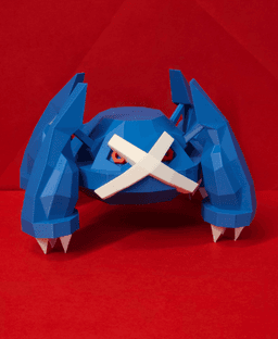 Metagross Low Poly Pokemon 3d model