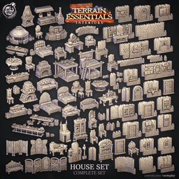 Medieval House Set (Pre-Supported) 3d model