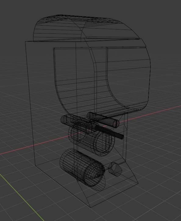 Japanese Style Toy Vending Machine - Gashapon 3d model