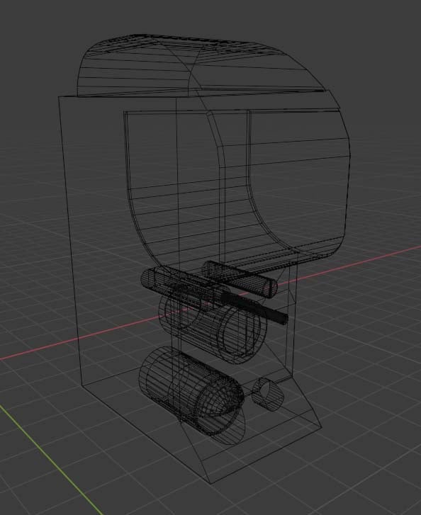 Japanese Style Toy Vending Machine - Gashapon 3d model