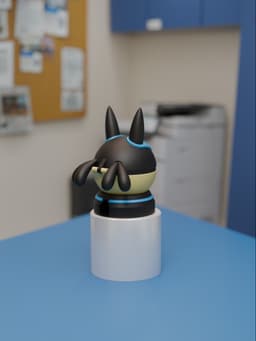 Lucario Pokeball Magsafe Holder 3d model