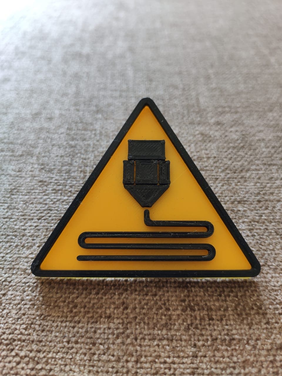 Printing In Progress Sign 3d model