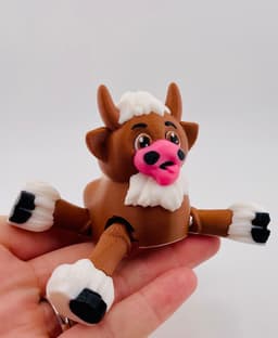 Fuzzy Cow Flexi 3d model