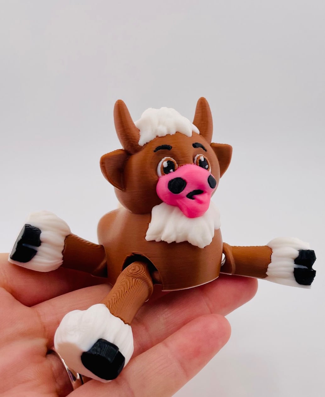 Fuzzy Cow Flexi 3d model