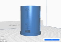 Gothic pencil holder 3d model