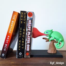 Chameleon Bookend 3d model
