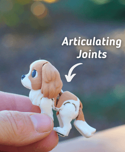 King Charles Spaniel - Articulated Ludo Dog 3d model
