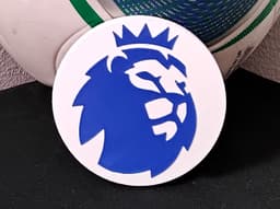 English Premier League logo coaster or plaque 3d model