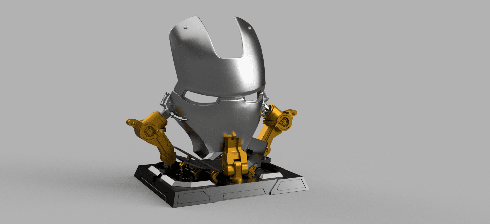 Iron Man Faceplate Display 3d model