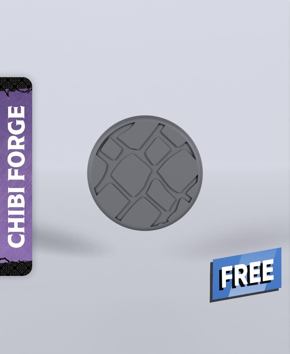 Chibi Base - With Free Dragon - 5e DnD Inspired for RPG and Wargamers 3d model