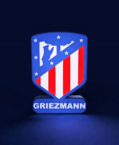 Atlético Madrid Sign - LED Strip Compatible 3d model