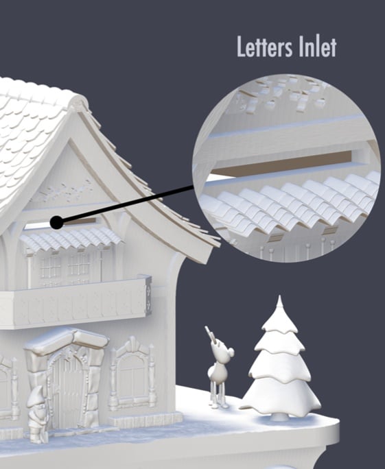 Letter To Santa Mailbox 3d model