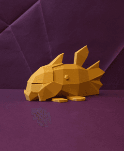 Relicanth Low Poly Pokemon 3d model