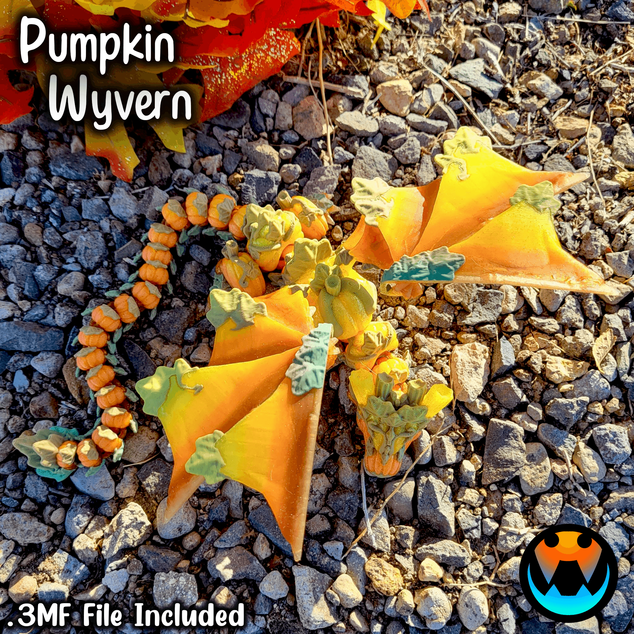 Pumpkin Wyvern 3d model