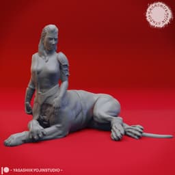 Lamia - Tabletop Miniature 3d model