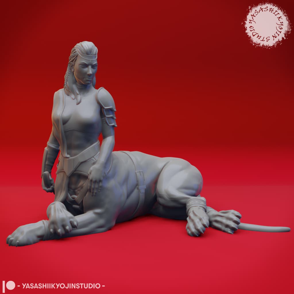 Lamia - Tabletop Miniature 3d model