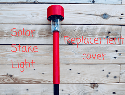 Solar Stake Light, Replacement Cover 3d model