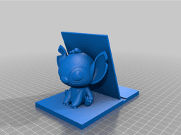 Stitch Mobile holder 3d model